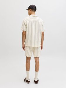 Jack & Jones Jack&Jones męskie szorty paski JPSTJAIDEN COBA STRIPE JOG SHORTS REG SN 12274413  Antique White Stripes XL 7
