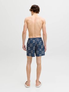 Jack & Jones Jack&Jones męskie szorty do pływania JPSTMAUI SHELL AOP SWIM SHORTS REG 12291808 PAGEENT BLUE 2XL 6