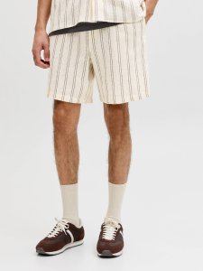 Jack & Jones Jack&Jones męskie szorty paski JPSTJAIDEN COBA STRIPE JOG SHORTS REG SN 12274413  Antique White Stripes L 2