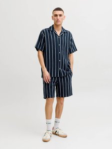 Jack & Jones Jack&Jones męskie szorty w paski JPSTJAIDEN COBA STRIPE JOG SHORTS REG SN 12274413 SKY CAPTAIN/STRIPES 2XL 3