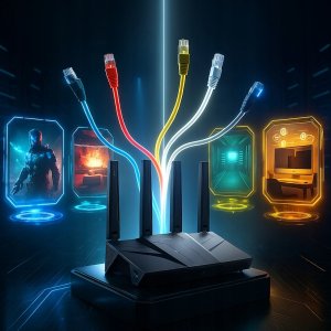Router Reyee Router GL.iNet Flint 3 GL-BE9300 Wi-Fi 7 2.4/5/6 GHz VPN 4