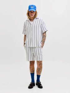 Jack & Jones Jack&Jones męskie szorty JPSTJAIDEN COBA STRIPE JOG SHORTS REG SN 12274413 CLOUD DANCER/STRIPES XL 2