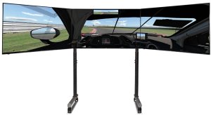 Next Level Racing Next Level Racing Floor stand | Tube Freestanding Triple Monitor Stand | Up to 3x43 " | Height adjustment, Tilt | Maximum weight (capacity) 50 kg | Black 2