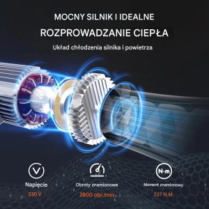 Hoalte Wciągarka elektryczna 400kg 230V z pilotem 4m i liną 12m do garażu 6