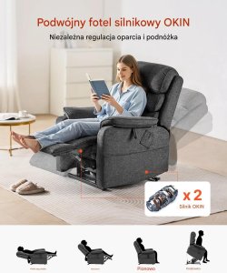 TaoTronics Fotel elektryczny z funkcją wstawania masaż i grzanie regulowany dla seniora 4
