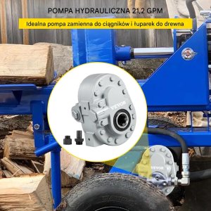 Virax Pompa hydrauliczna 21 GPM 2250 PSI SAE12 do łuparki i przyczep 3