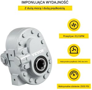Virax Pompa hydrauliczna 21 GPM 2250 PSI SAE12 do łuparki i przyczep 4