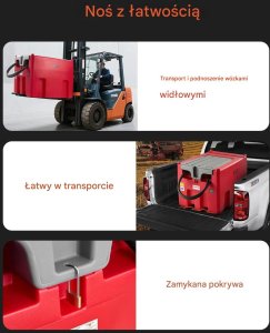 Lumarko Zbiornik paliwa 440L z pompą 12V dystrybutor mobilny do diesla 7