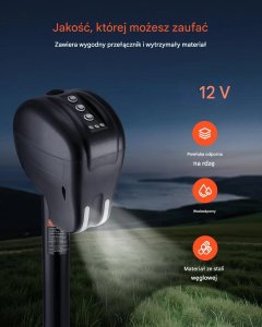 Aptel Podnośnik dyszla elektryczny 1600kg regulowany wodoodporny do przyczepy 4