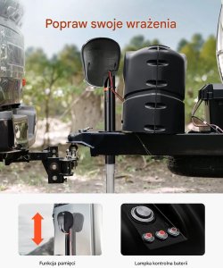 Aptel Podnośnik dyszla elektryczny 1600kg regulowany wodoodporny do przyczepy 6