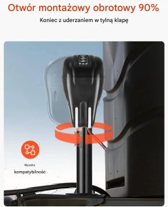 Aptel Podnośnik dyszla elektryczny 1600kg regulowany wodoodporny do przyczepy 7