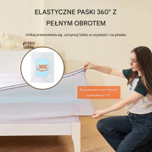 Mollyflex Topper na materac king memory foam 193x203x10cm premium komfort snu 7