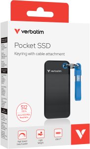 Dysk zewnętrzny SSD Verbatim Pocket 512GB Czarno-niebieski (32283) 5