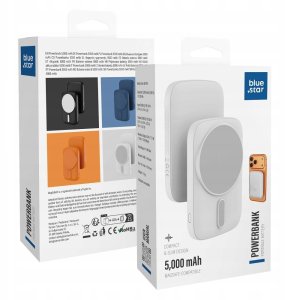 Powerbank Bluestar Powerbank zgodny z MagSafe Blue Star Slim DG-P8 15W 5000 mAh biały 5