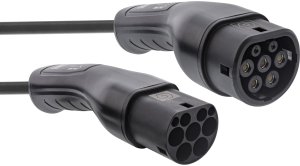 Kabel do ładowania samochodów InLine EV spiralowy kabel do ładowania samochodów 22kW Typ2 trójfazowy 3m 2
