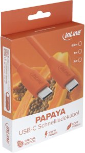 Kabel USB InLine USB-C - USB-C 2 m Pomarańczowy 3