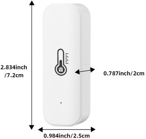 Tuya Czujnik Temperatury i Wilgotności Biały 2x AAA WiFi TUYA 11