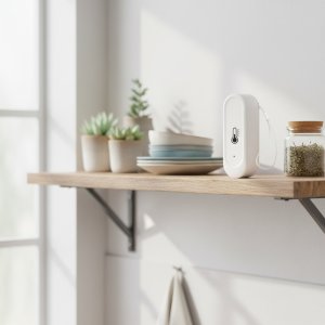 Tuya Czujnik Temperatury i Wilgotności Biały Zewnętrzny IP65 WiFi TUYA 3