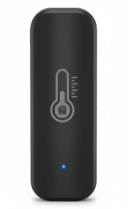Tuya Czujnik Temperatury i Wilgotności Czarny 2x AAA ZigBee TUYA 3