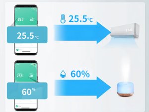 Tuya Czujnik Temperatury i Wilgotności Czarny Zewnętrzny IP65 WiFi TUYA 7