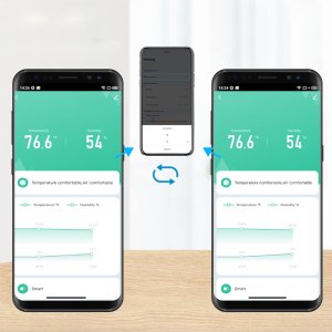 Tuya Czujnik Temperatury i Wilgotności Czarny Zewnętrzny IP65 WiFi TUYA 8