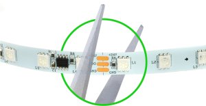 PSmart PSMART Cyfrowa Taśma LED 24V WS2811 RGBIC IP20 10mm 60 Led/m 5m 7