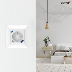PSmart PSMART Inteligentne Gniazdo pomiar 16A USB białe seria RM ZigBee TUYA Smart 3