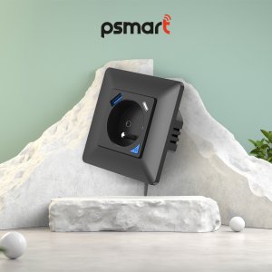 PSmart PSMART Inteligentne Gniazdo pomiar 16A USB czarne RM ZigBee TUYA Smart 13