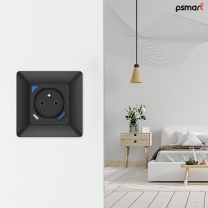 PSmart PSMART Inteligentne Gniazdo pomiar 16A USB czarne RM ZigBee TUYA Smart 3