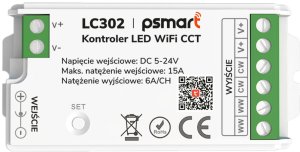 PSmart PSMART Mini Kontroler LED CCT 5-24V 15A Seria PX WiFi TUYA 2