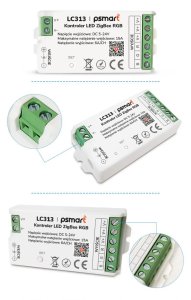 PSmart PSMART Mini Kontroler LED RGB 5-24V 15A Seria PX ZigBee TUYA 3