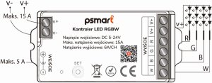 PSmart PSMART Mini Kontroler LED RGBW 5-24V 15A Seria PX ZigBee TUYA 7