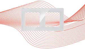 PSmart PSMART Podwójna modułowa ramka biała szkło do urządzeń serii RM 2