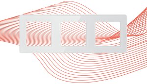 PSmart PSMART Potrójna modułowa ramka biała szkło do urządzeń serii RM 2