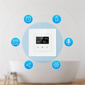 PSmart PSMART Inteligentny Termostat Obciążalny Ogrzewanie 16A Biały RM WIFI TUYA 8