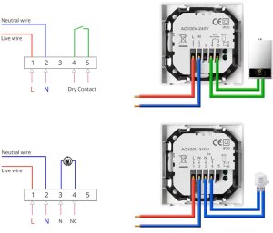 PSmart PSMART Inteligentny Termostat Zwierny Piecyk Bojler 3A Biały RM WIFI TUYA 11