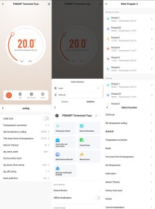 PSmart PSMART Inteligentny Termostat Zwierny Piecyk Bojler 3A Biały RM WIFI TUYA 13