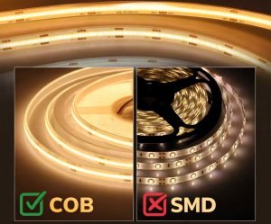 PSmart PSMART Taśma LED COB 24V WW 3000K IP20 5mm 400led/m 5m 8