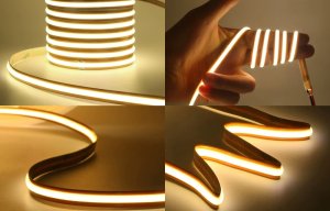 PSmart PSMART Taśma LED COB Freecut 12V WW 3000K IP20 8mm 528led/m 1 Metr 9