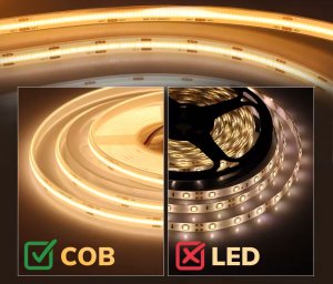 PSmart PSMART Taśma LED SCOB 24V CCT Dual Wire 2-Pin IP20 8mm 576led/m 5m 9