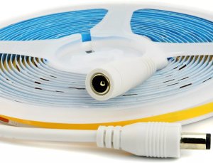 PSmart PSMART Taśma Pasek Neon Linia LED COB 24V WW 3000K IP20 8mm 480led/m 5m 6