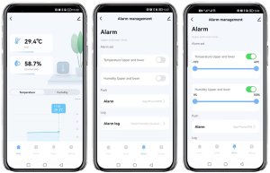 Tuya Sensor temperatury wilgotności 2xAAA biały ZigBee TUYA 7