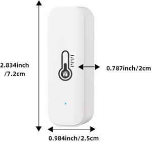 Tuya Sensor temperatury wilgotności 2xAAA biały ZigBee TUYA 8