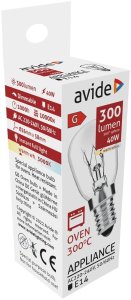 Avide Lampa piekarnicza 300°C Źródło światła 300lm 40W E14 WW 3000K 2