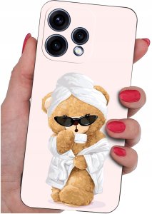 krainaGSM Do Oppo Reno15 5G Wzory Silikonowe Matt Case + Szkło 9H 4