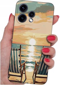 krainaGSM Do Oppo Reno15 5G Wzory Silikonowe Matt Case + Szkło 9H 4