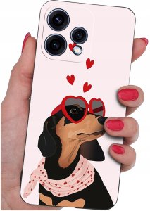 krainaGSM Do Oppo Reno15 5G Wzory Silikonowe Matt Case + Szkło 9H 4