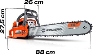 Piła łańcuchowa Humberg Piła spalinowa łańcuchowa pilarka do drewna 16" Humberg HM-661 + olej 8