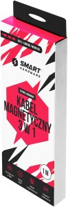 Smart Hardware Smart Hardware Kabel magnetyczny 3W1 3A 1M czarny 4