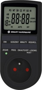 Smart Hardware Programator czasowy włącznik/wyłącznik LCD czarny po polsku 2